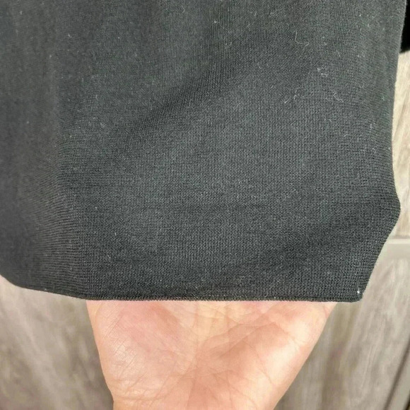 Prada Top Women 44 Sheer Velvet Lace Detail Black Color - Picture 6 of 6